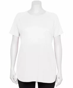 Tek Gear® Tee Plus Size Tunic High Slit