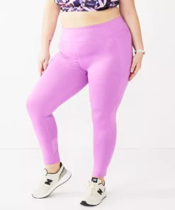 Tek GearĀ® Legging 7/8 Plus Size Perforated High-Waisted