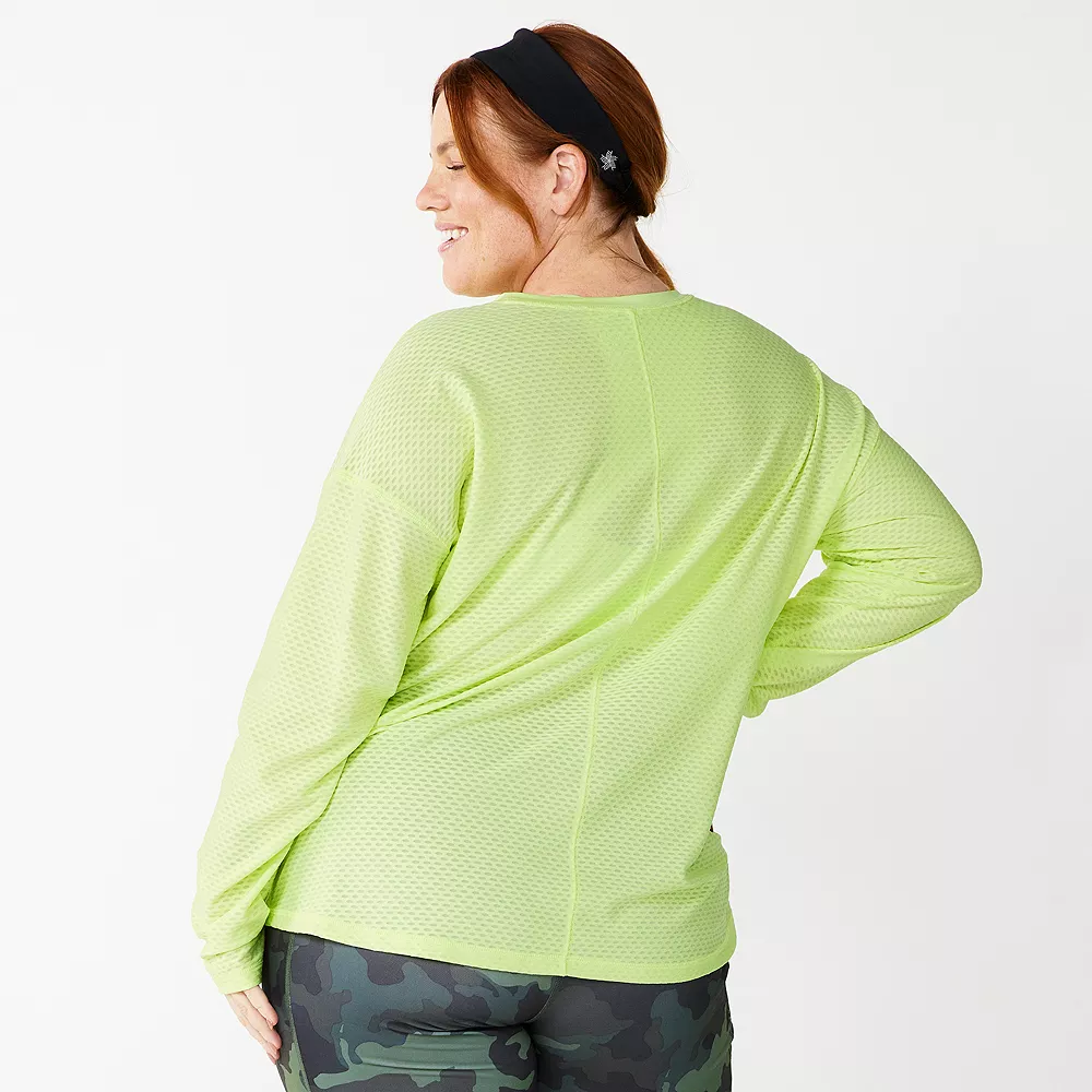 Tek GearĀ® Tee Mesh Plus Size Crewneck - Image 3