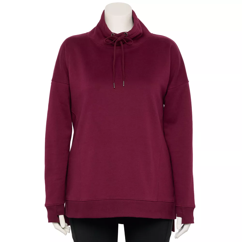 Tek GearĀ® Tunic Fleece Plus Size Ultrasoft Cowlneck