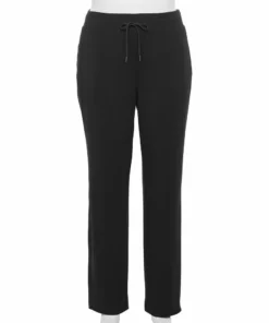 Tek Gear® Pant Terry Plus Size Straight-Leg French