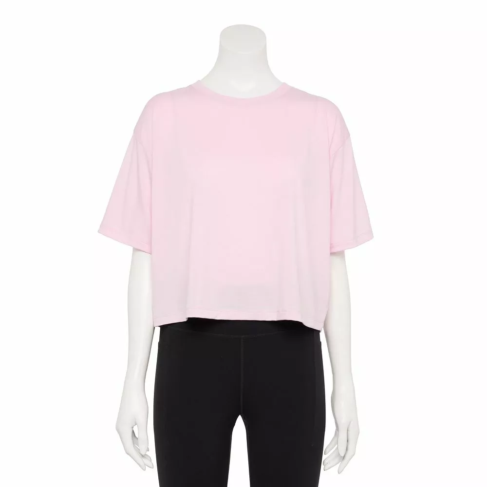 Women's Tek Gear® Crop Easy Tee - Image 2