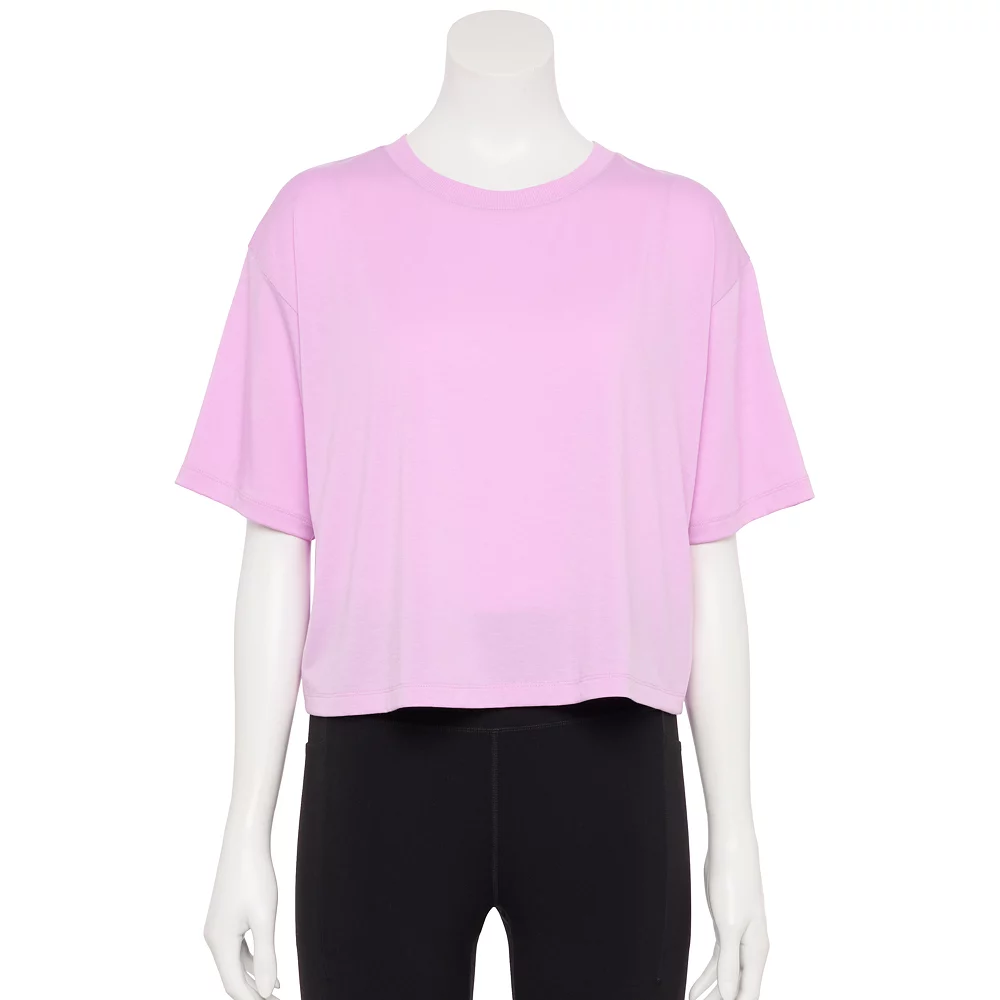 Women's Tek Gear® Crop Easy Tee - Image 4