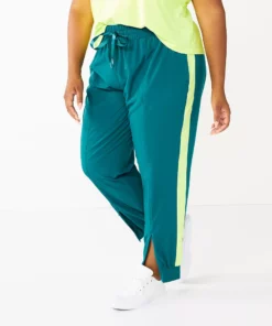 Tek GearĀ® Track Pant Woven Plus Size Zipper-Hem