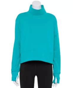 Tek Gear® Women' Mockneck Top Run Long Sleeve