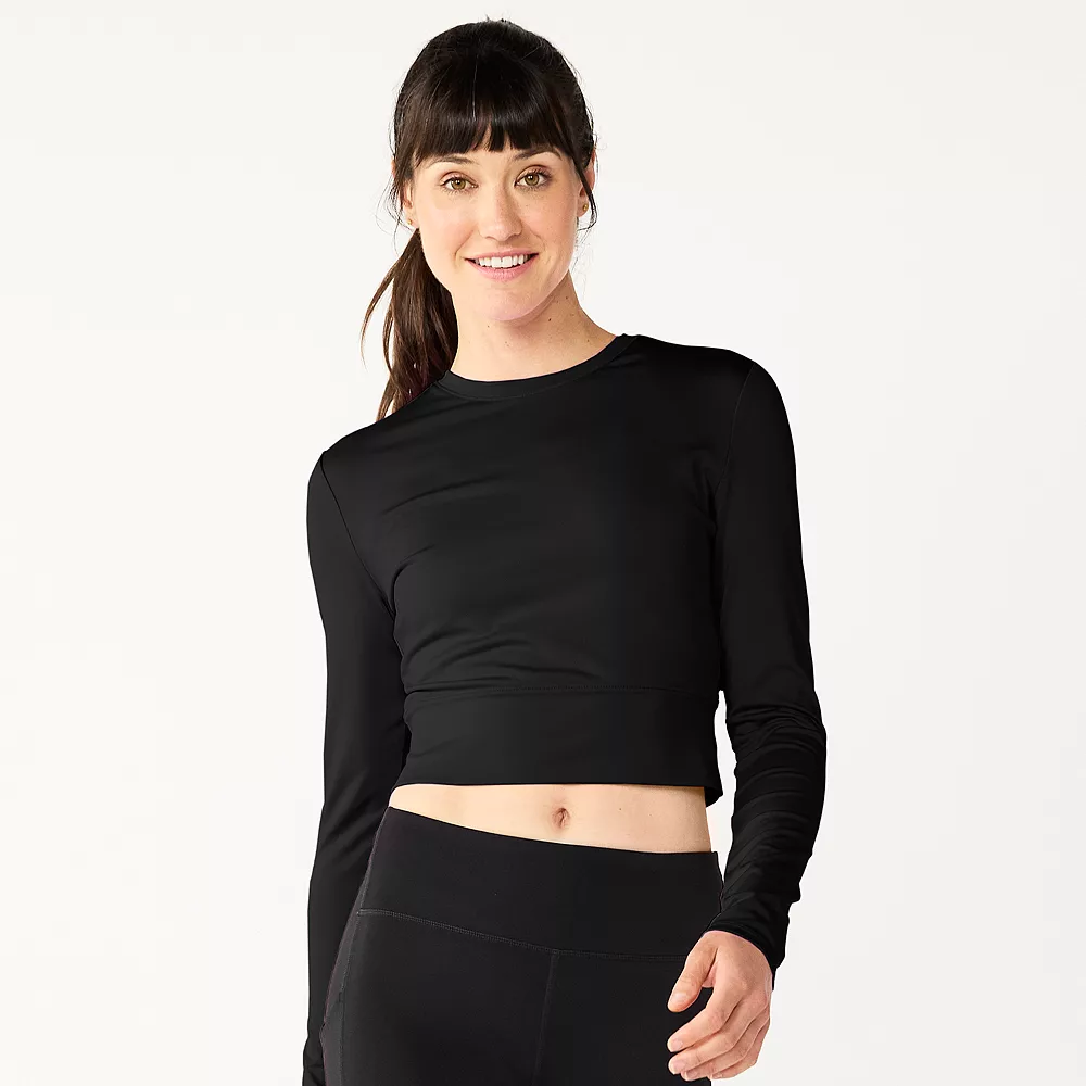 Tek GearĀ® Women' Tee Crop Ruffle Cutout - Image 4