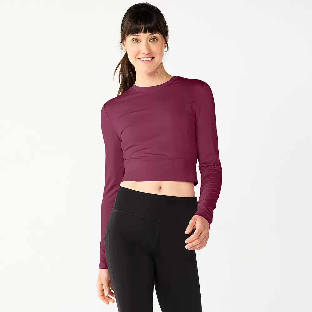 Tek GearĀ® Women' Tee Crop Ruffle Cutout - Image 3
