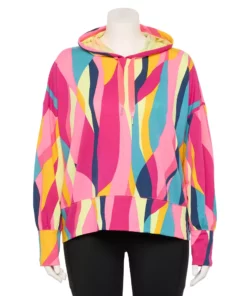 Tek Gear® Hoodie Plus Size Cropped French-Terry