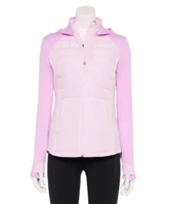 Petite Tek Gear® Jacket Mixed-Media Hooded